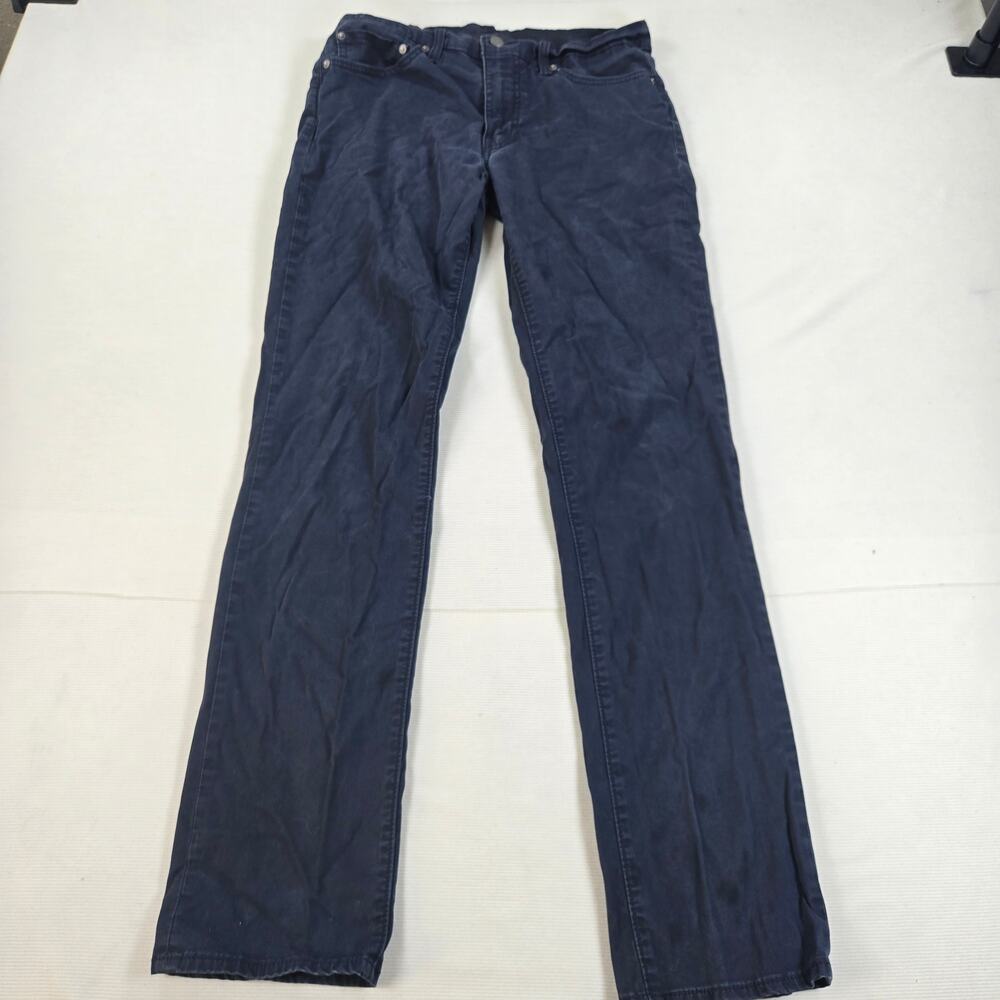 Levi's Premium 511 Sateen Slim Fit Baltic Navy Blue Pants Men's Size 32